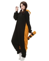 Tier Onesie Kostüme Kigurumi Roter Panda Pyjama Schlafanzug Erwachsene Unisex Mann Dame Cosplay Jumpsuit Onesie L - 1