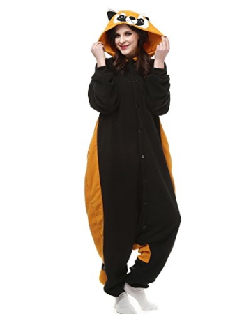 Tier Onesie Kostüme Kigurumi Roter Panda Pyjama Schlafanzug Erwachsene Unisex Mann Dame Cosplay Jumpsuit Onesie L - 3