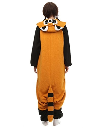 Tier Onesie Kostüme Kigurumi Roter Panda Pyjama Schlafanzug Erwachsene Unisex Mann Dame Cosplay Jumpsuit Onesie L - 6