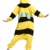ULEEMARK Jumpsuit Onesie Tier Karton Fasching Halloween Kostüm Sleepsuit Cosplay Overall Pyjama Schlafanzug Erwachsene Unisex Lounge Kigurumi Gelb Biene for Höhe 140-187CM - 2
