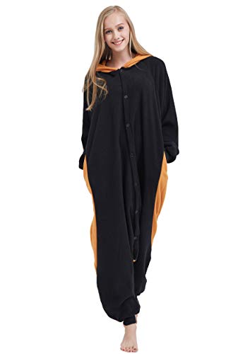 ULEEMARK Jumpsuit Onesie Tier Karton Fasching Halloween Kostüm Sleepsuit Cosplay Overall Pyjama Schlafanzug Erwachsene Unisex Lounge Kigurumi Rote Panda for Höhe 140-187CM - 5