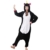 Unicsex Süß Einhorn Overall Pyjama Jumpsuit Kostüme Schlafanzug Für Kinder / Erwachsene (M, Schwarz) - 2