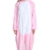 VineCrown Schlafanzug Einhorn Pyjamas Tier Overall Karikatur Neuheit Jumpsuit Kostüme für Erwachsene Kinder Weihnachten Karneval (S for 150CM- 160CM, Rosa) - 2