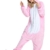 VineCrown Schlafanzug Einhorn Pyjamas Tier Overall Karikatur Neuheit Jumpsuit Kostüme für Erwachsene Kinder Weihnachten Karneval (L for 168CM-177CM, Rosa) - 5