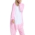 VineCrown Schlafanzug Einhorn Pyjamas Tier Overall Karikatur Neuheit Jumpsuit Kostüme für Erwachsene Kinder Weihnachten Karneval (S for 150CM- 160CM, Rosa) - 4