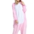 VineCrown Schlafanzug Einhorn Pyjamas Tier Overall Karikatur Neuheit Jumpsuit Kostüme für Erwachsene Kinder Weihnachten Karneval (S for 150CM- 160CM, Rosa) - 1
