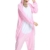 VineCrown Schlafanzug Einhorn Pyjamas Tier Overall Karikatur Neuheit Jumpsuit Kostüme für Erwachsene Kinder Weihnachten Karneval (L for 168CM-177CM, Rosa) - 4