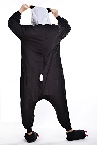 Anbelarui Panda Tier Jumpsuits Pyjama Oberall Hausanzug Fastnachtskostuem Schlafanzug Cosplay Kostüme Unisex Tieroutfit tierkostüme (M (156-165CM)) - 2