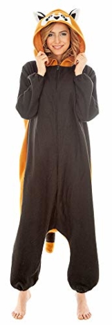 Kigurumi Skikostüm Roter Panda für Herren - 180cm - Plüsch Verkleidung Tierkostüm Karneval Mottoparty Festival - 1