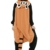 Unisex Kigurumi Jumpsuit Tier Pyjamas Kostüm Fasching Onesie Damen Herren Karneval Cosplay Nachtwäsche, Rot Panda - 4