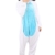 Einhorn Pyjamas Jumpsuit Kostüm Tier Schlafanzug Cosplay Karneval Fasching (Einhorn), Blau, Gr. S: für Höhe 148-157 - 3