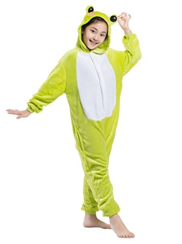 Kinder Kostüme Tier Tieroutfit Cosplay Jumpsuit Schlafanzug Frosch - 3