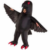 Morph Riesiges Aufblasbares Halloween-Tiervogel-Kostüm der Bösen Krähe für Erwachsene - 1